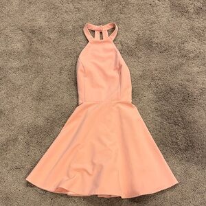 NBD pink halter dress
